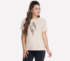 Diamond Cheetah Short Sleeve Tee | Skechers outlet