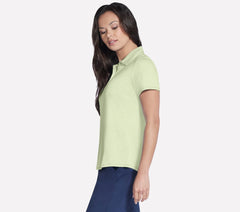 Short Sleeve On The Green Striped Polo | Skechers outlet