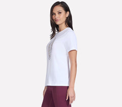 Floral Diamond Short Sleeve Tee | Skechers near me