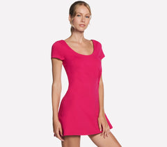 GO WALK Scoop Short Sleeve Dress | Skechers online shop