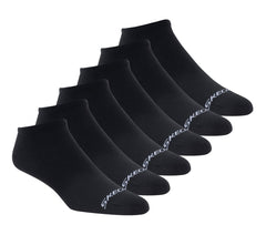 6 Pack Men's Cotton No Show Socks | Skechers online shop