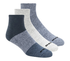3 Pack Men's Colorblock Quarter Socks | Skechers near me
