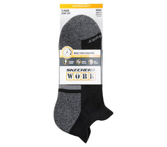 Lowcut Heel Tab Work Socks - 3 Pack | Skechers outlet