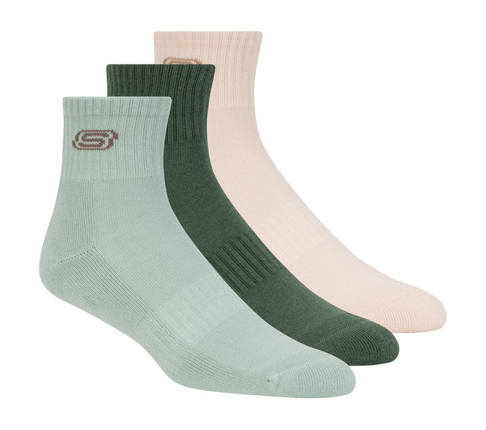3 Pack Men's Lifestyle Quarter Socks | Skechers discount