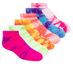 6 Pack Girls' Tie Dye Fashion Socks | Skechers on sale