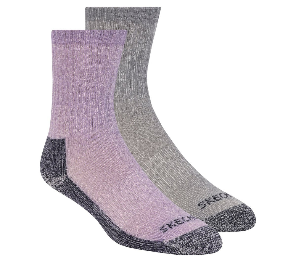 2 Pack Women's Crew Wool Socks | Skechers outlet