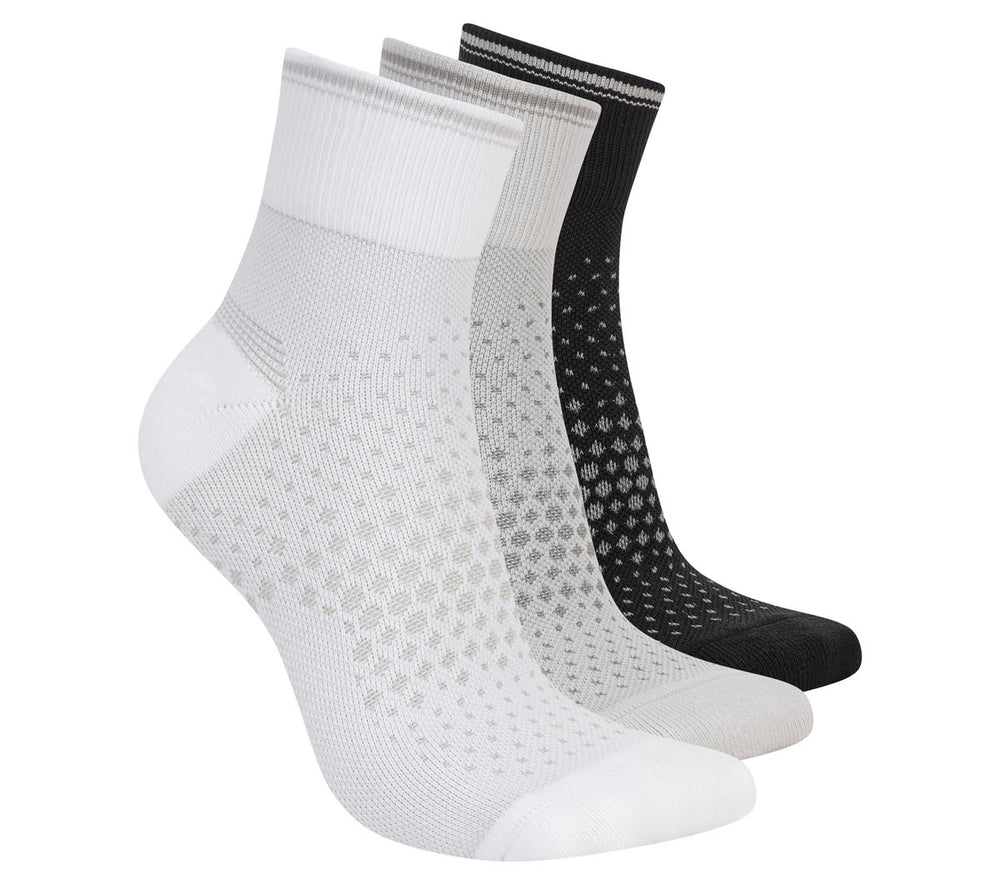 3 Pack Women's Reflective Performance Quarter Socks | Skechers on sale