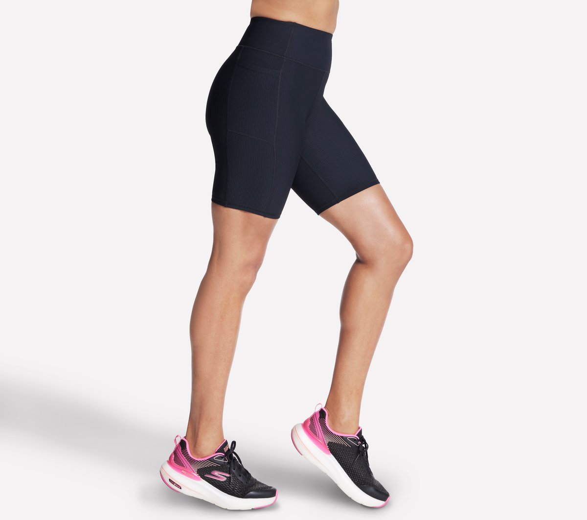 GO FLEX RIB High Waisted 8 Inch Bike Short | Skechers discount