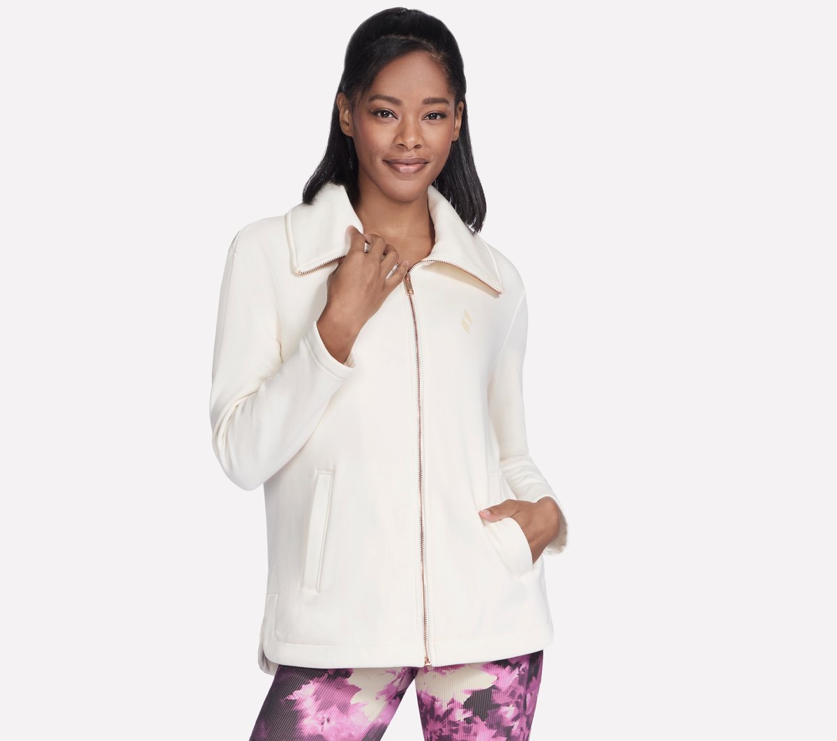 GO SNUGGLE Tunic Full Zip Jacket | Skechers sale