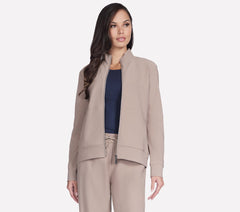 GO Luxe Rib Everyday Full Zip Jacket | Skechers on sale