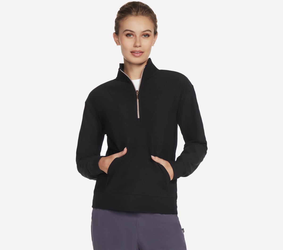 GO LUXE Rib 1/4 Zip | Skechers outlet