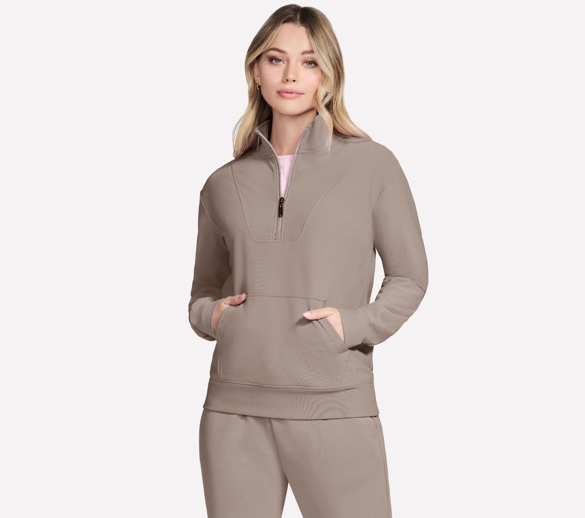 GO LUXE Rib 1/4 Zip | Skechers outlet