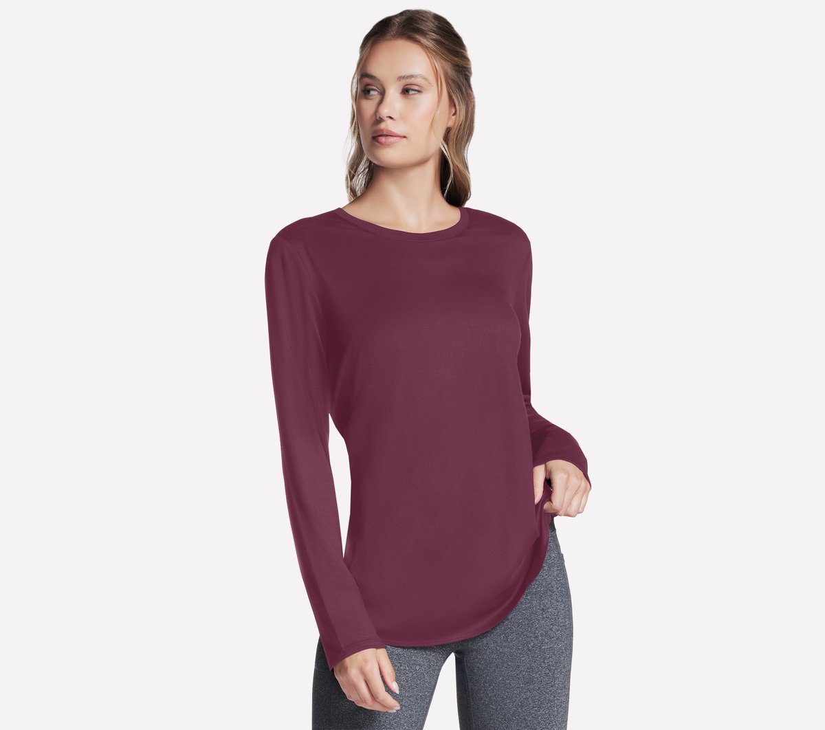 GO DRI Swift Long Sleeve Tunic Crew | Skechers sale