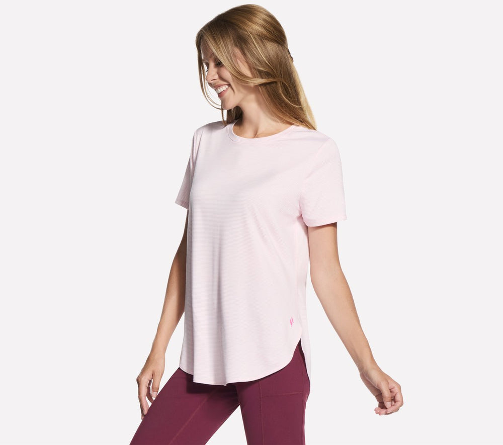 GO DRI Swift Stripe Tunic Tee | Skechers outlet