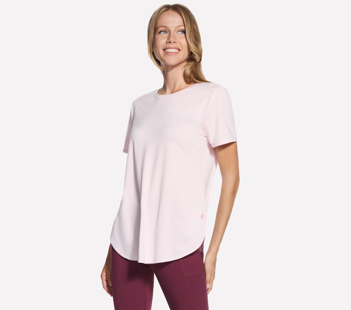 GO DRI Swift Stripe Tunic Tee | Skechers outlet