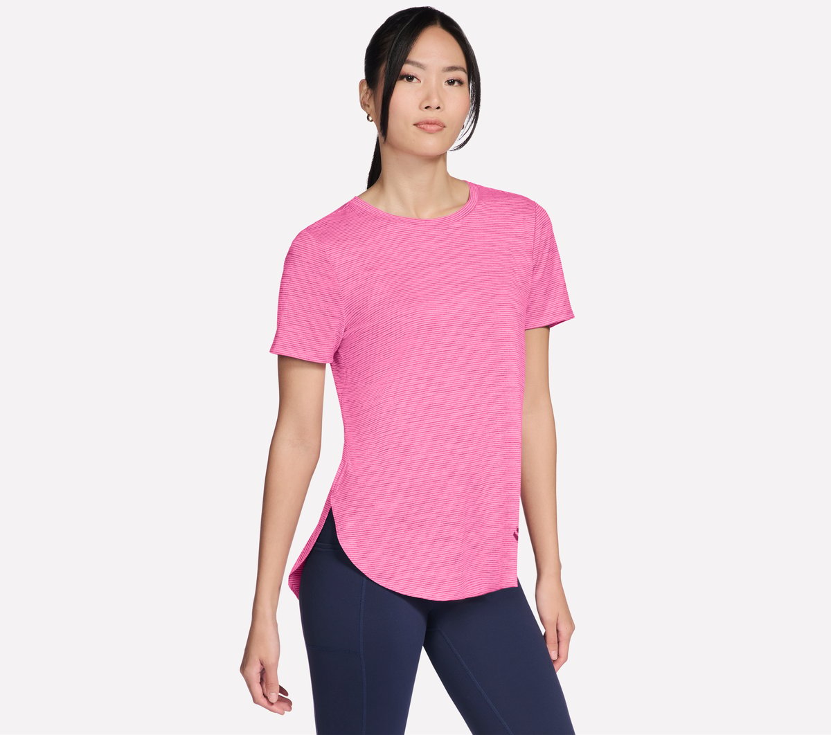 GO DRI Swift Stripe Tunic Tee | Skechers outlet