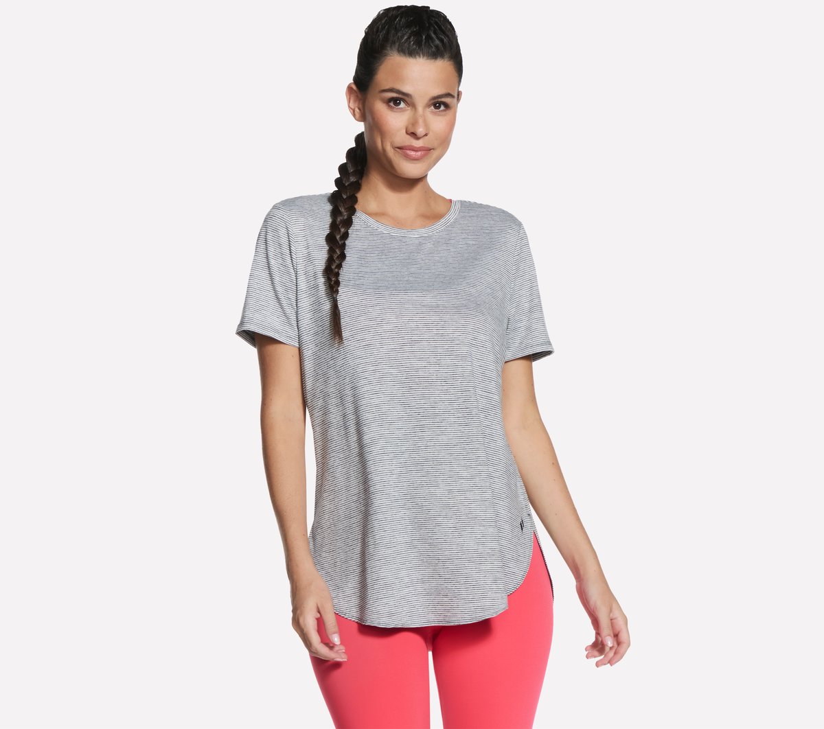 GO DRI Swift Stripe Tunic Tee | Skechers outlet