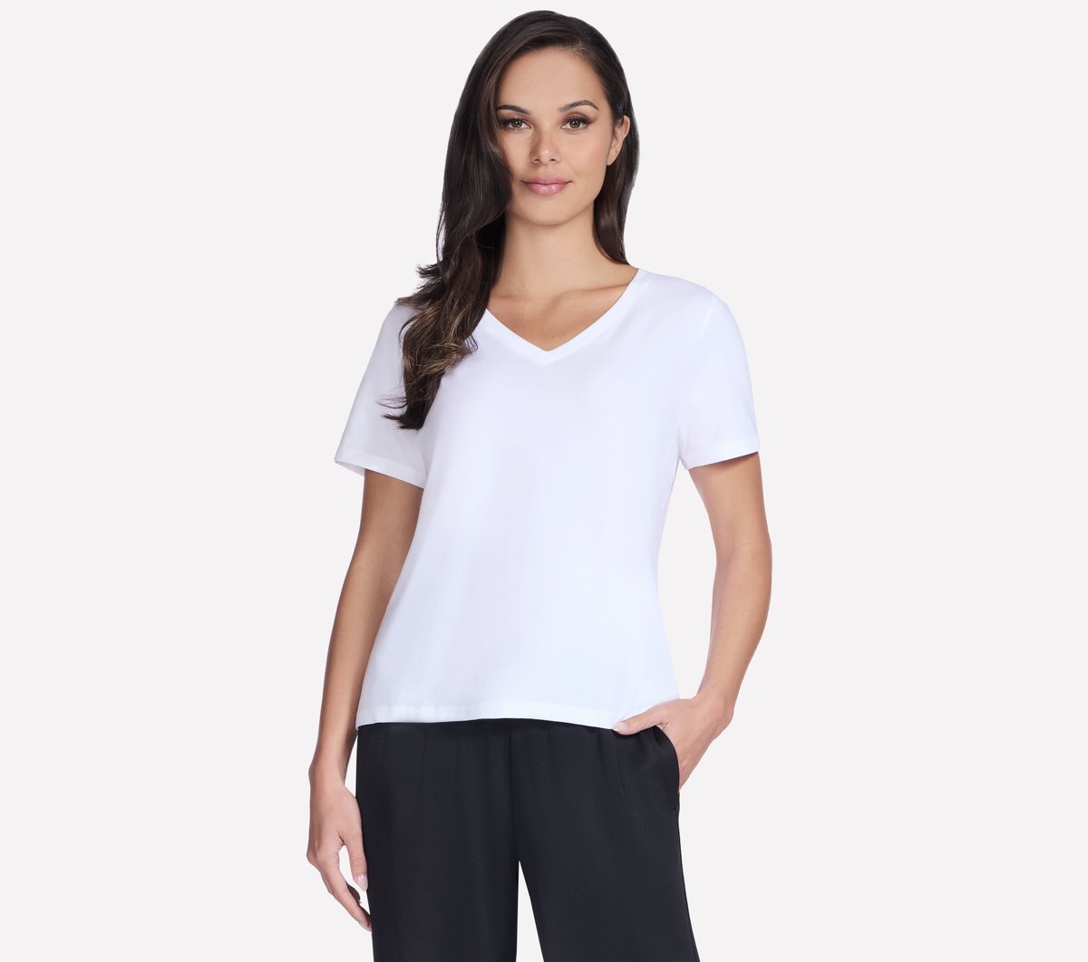 Pima V-Neck Tee | Skechers near me