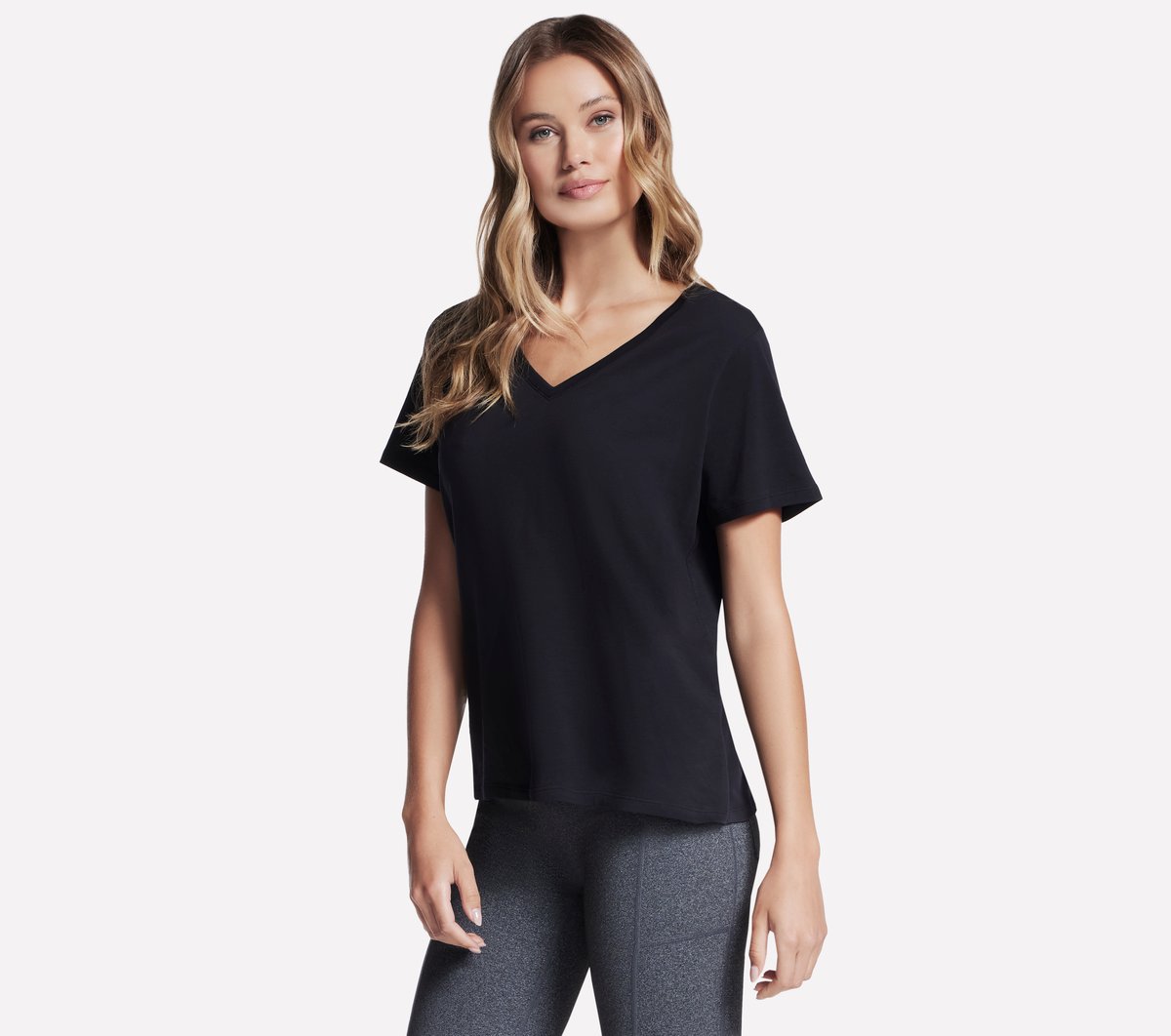 Pima V-Neck Tee | Skechers near me