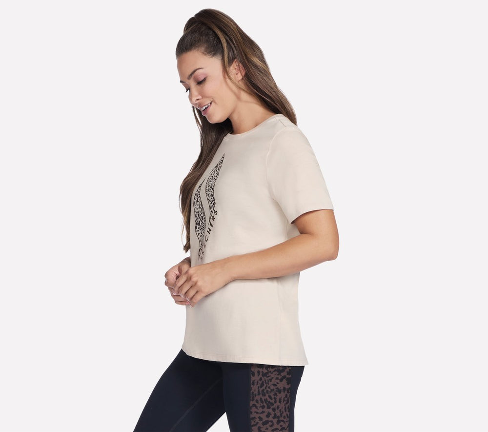 Diamond Cheetah Short Sleeve Tee | Skechers outlet