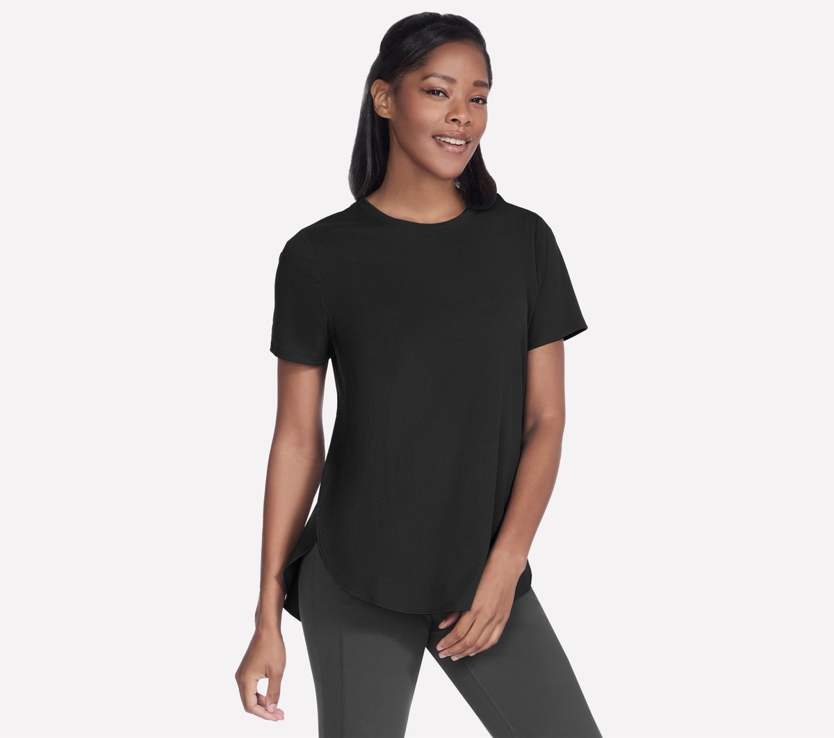 GO WALK Luxe Rib Tunic Tee | Skechers on sale