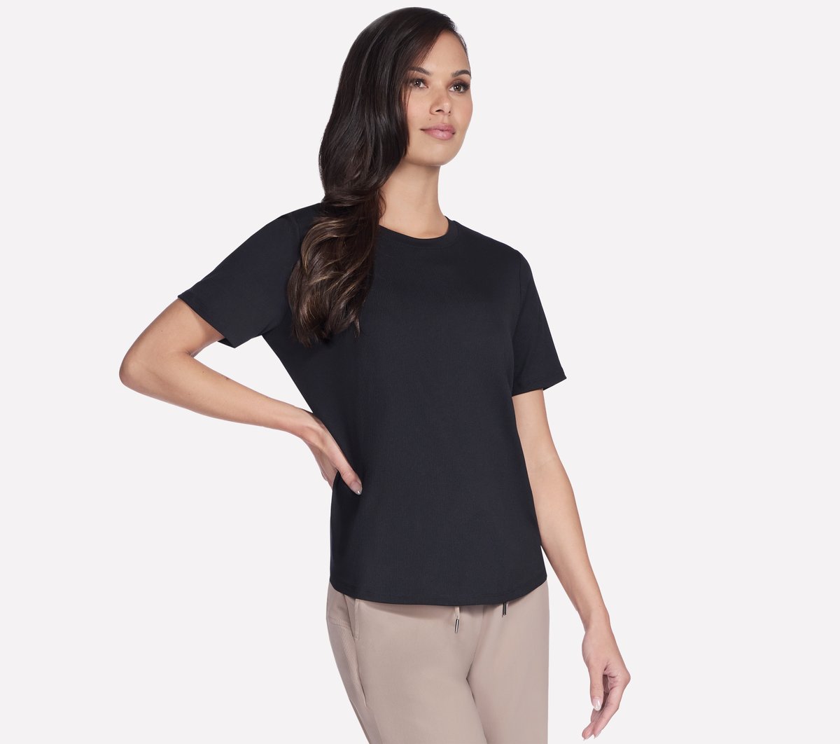 GO WALK Luxe Rib Tee | Skechers for sale