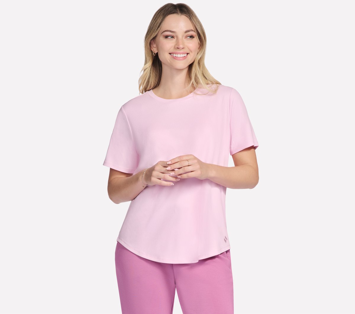 GO WALK Luxe Rib Tee | Skechers for sale
