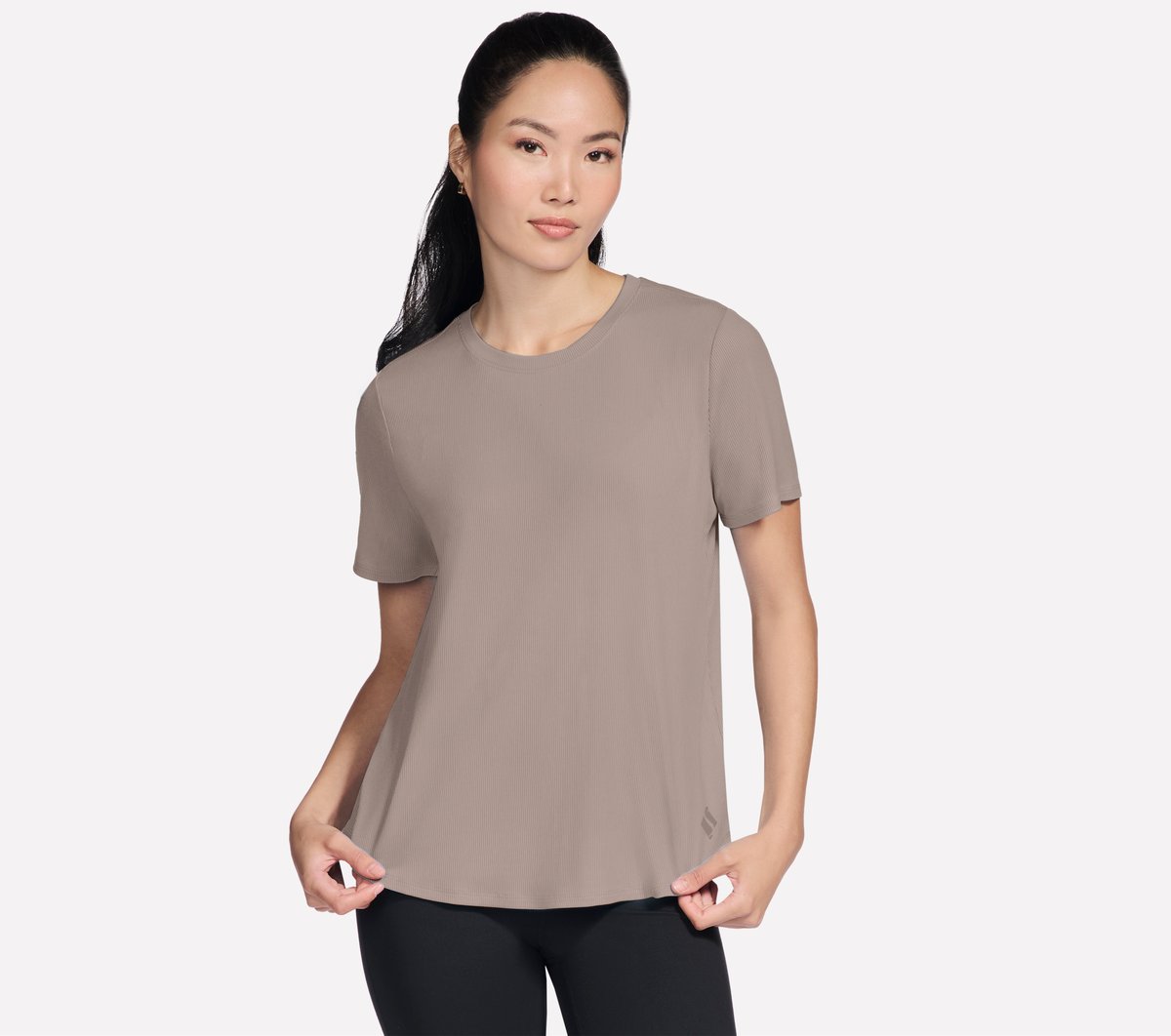 GO WALK Luxe Rib Tee | Skechers for sale