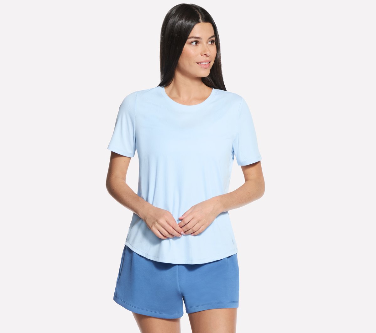 GO WALK Luxe Rib Tee | Skechers for sale