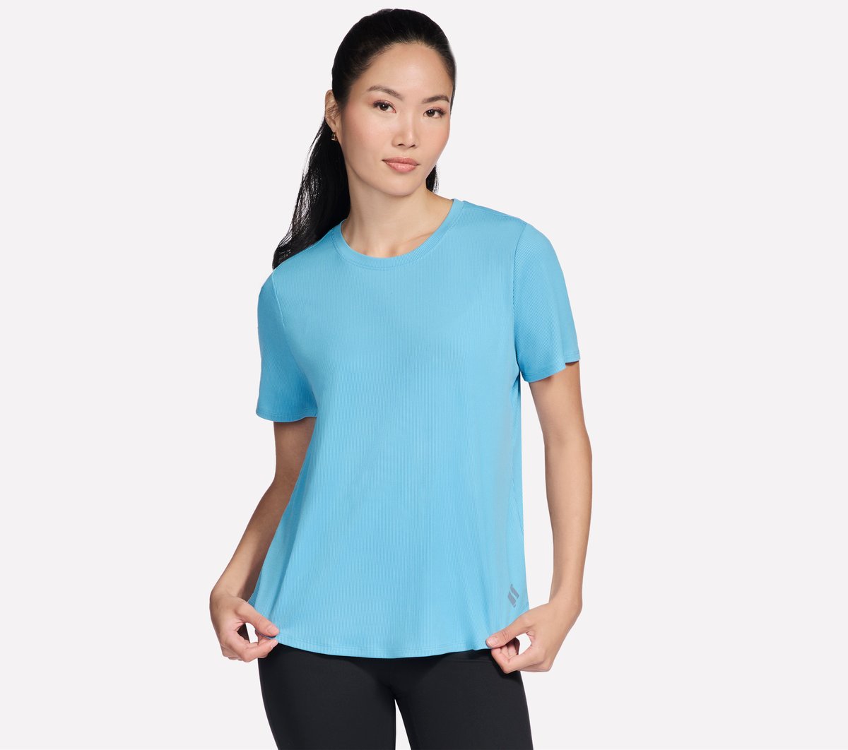 GO WALK Luxe Rib Tee | Skechers for sale