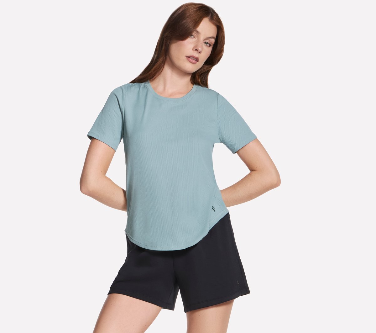 GO WALK Luxe Rib Tee | Skechers for sale