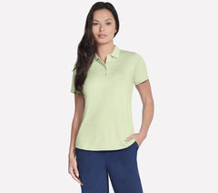 Short Sleeve On The Green Striped Polo | Skechers outlet