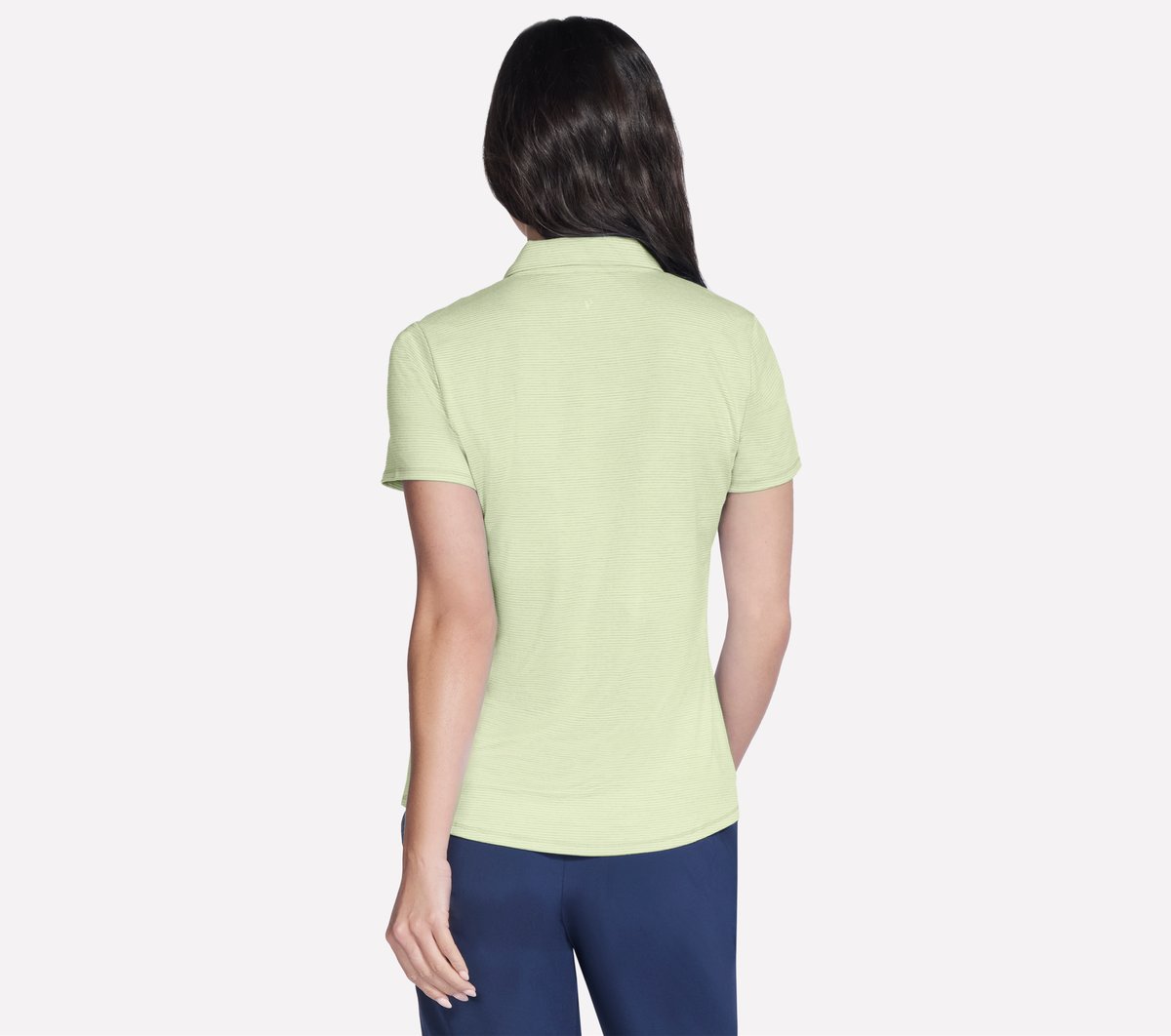 Short Sleeve On The Green Striped Polo | Skechers outlet