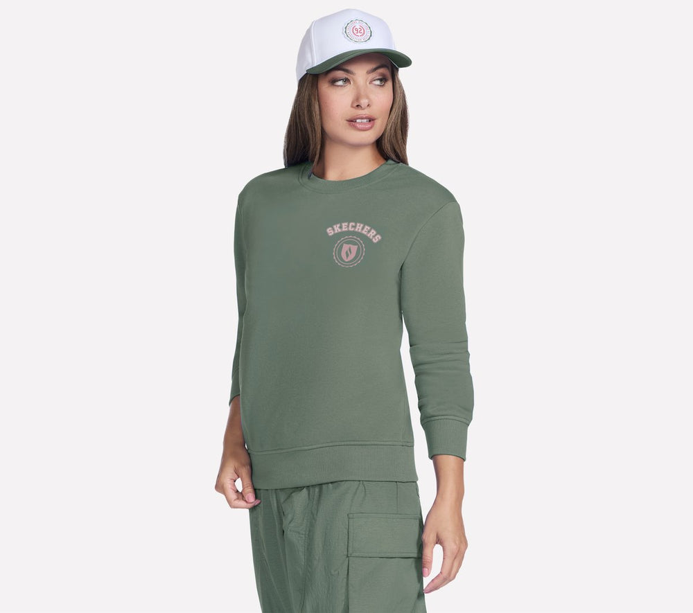 Collegiate Crest Crewneck | Skechers outlet