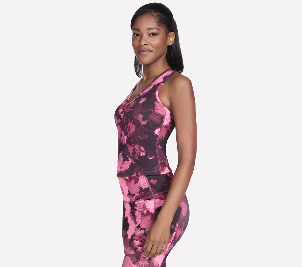 GO FLEX RIB Inbloom V-Neck Tank | Skechers near me