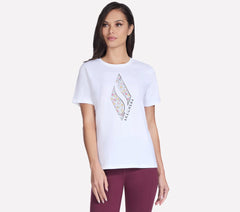 Floral Diamond Short Sleeve Tee | Skechers near me