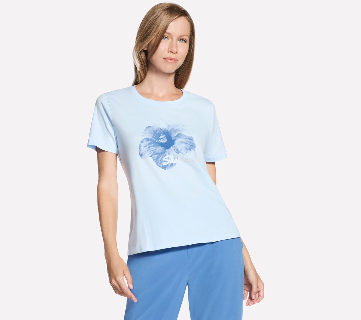 Hibiscus Short Sleeve Tee | Skechers on sale