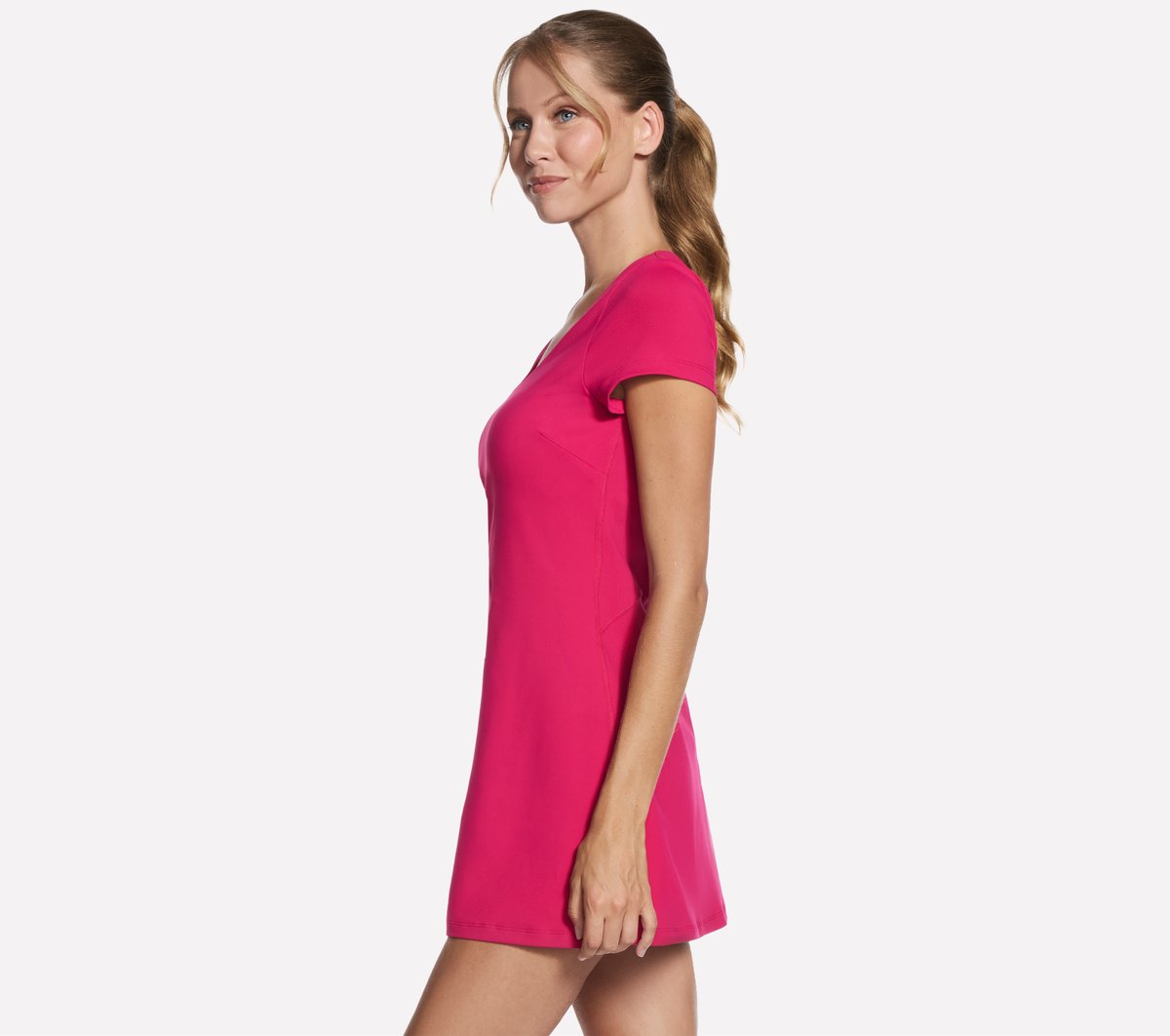 GO WALK Scoop Short Sleeve Dress | Skechers online shop