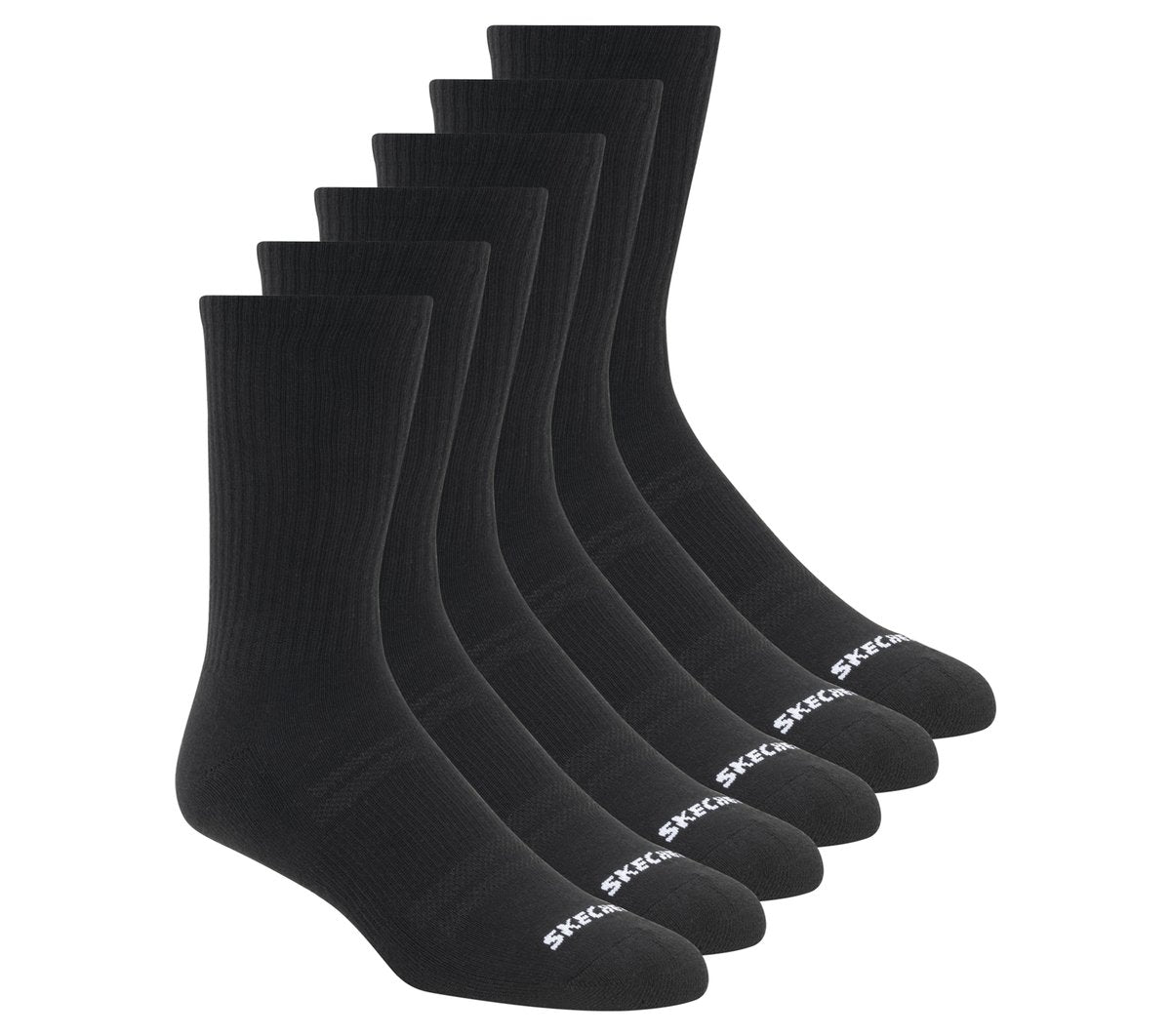 6 Pack Large Core Crew Socks | Skechers near me