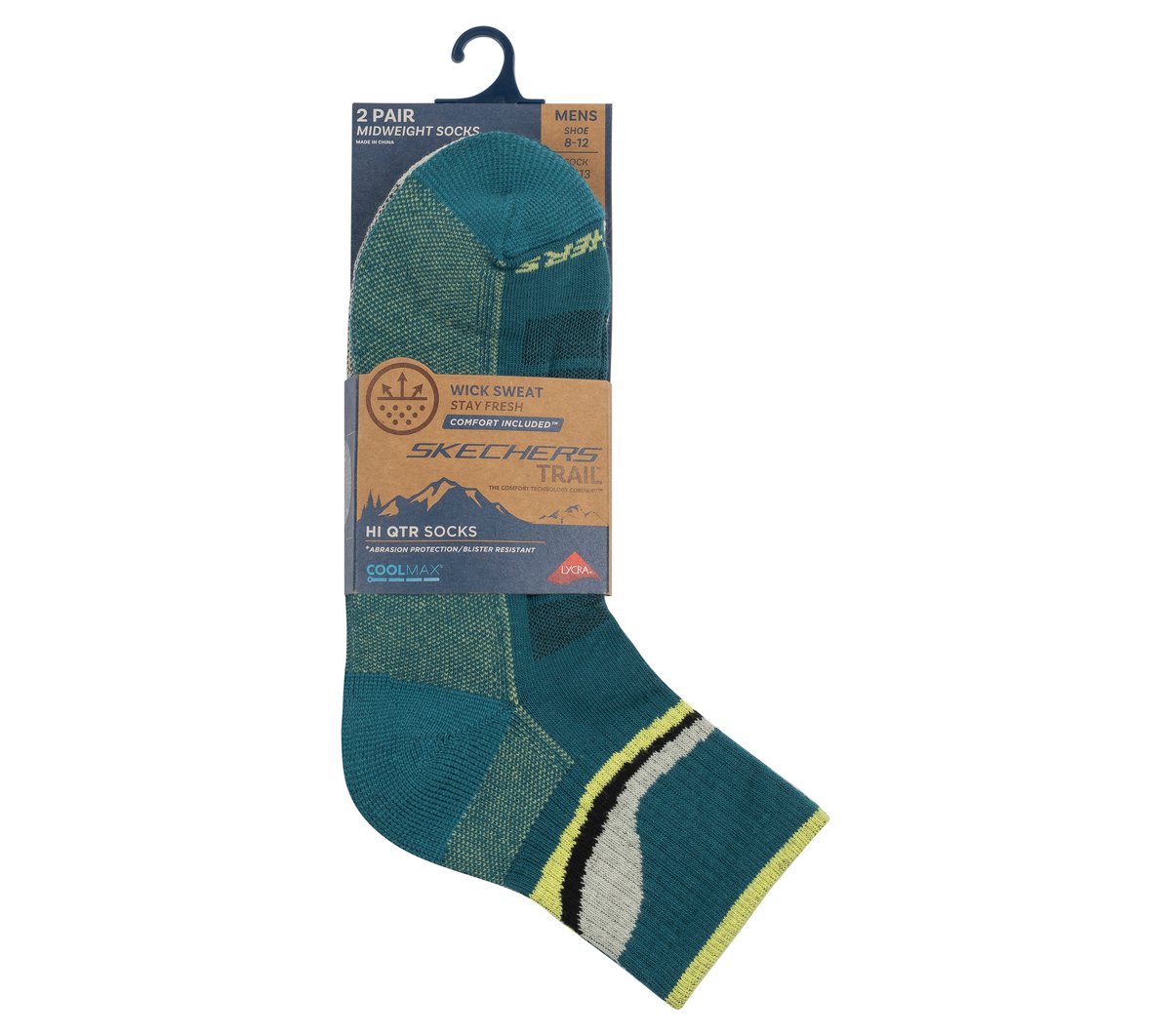 2 Pack Men's Quarter Trail Socks | Skechers on sale