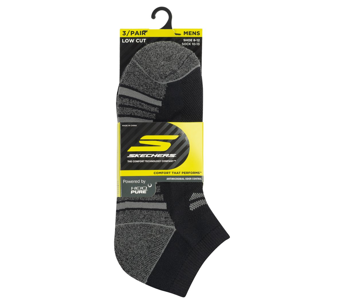 3 Pack Men's Half Terry Low Cut Socks | Skechers discount