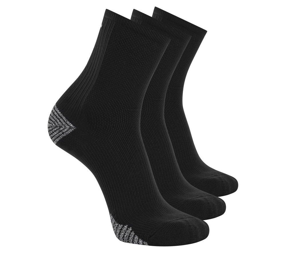 3 Pack Men's Performance Running High Quarter Socks | Skechers discount