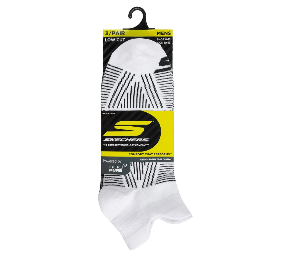 3 Pack Men's Performance Low Cut Pattern Socks | Skechers near me