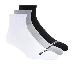 3 Pack Quarter Crew Sport Socks | Skechers near me