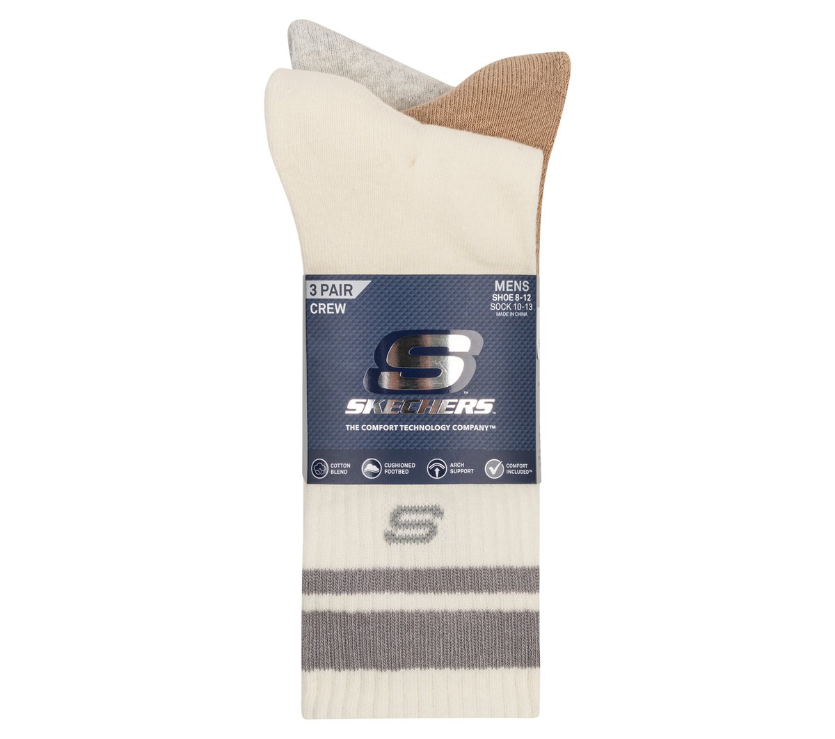 3 Pack Men's Lifestyle Crew Socks | Skechers sale