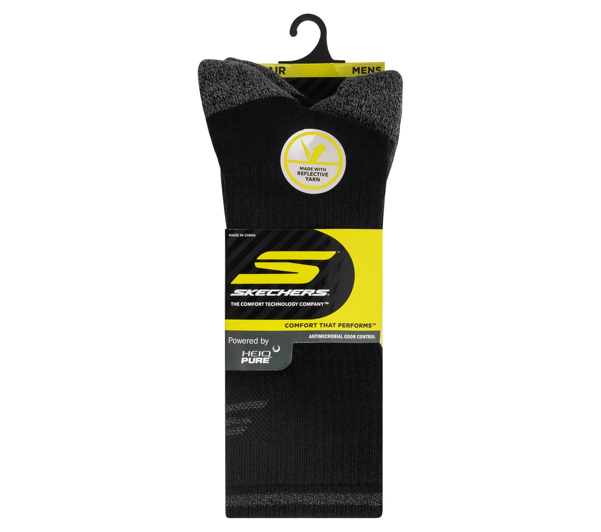 3 Pack Men's Reflective Performance Crew Socks | Skechers discount