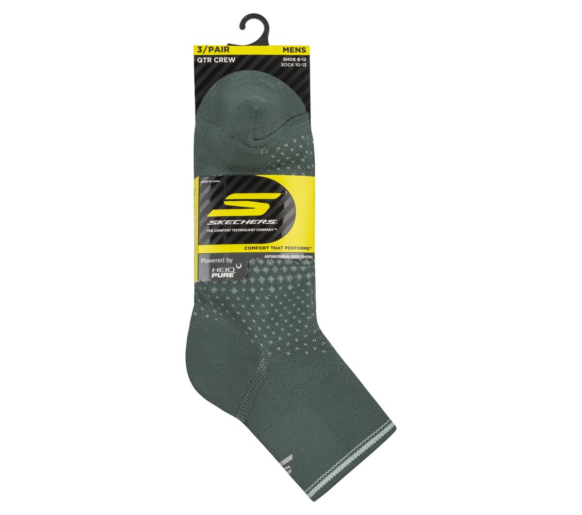 3 Pack Men's Performance Running Quarter Socks | Skechers near me