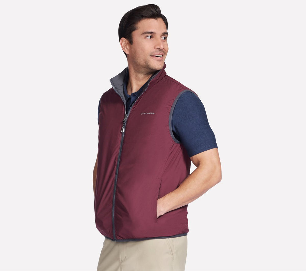 GO SHIELD Cozy Fit Altitude Reversible Vest | Skechers on sale