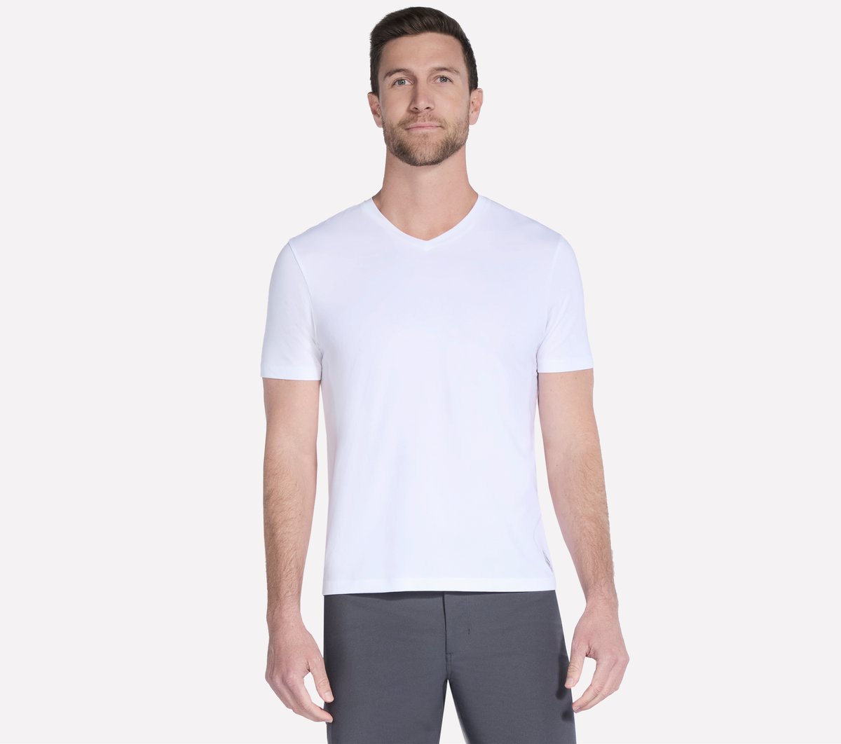GO DRI Pima Short Sleeve V-Neck | Skechers near me