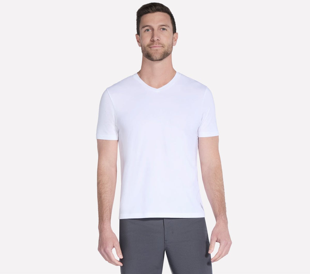 GO DRI Pima Short Sleeve V-Neck | Skechers near me